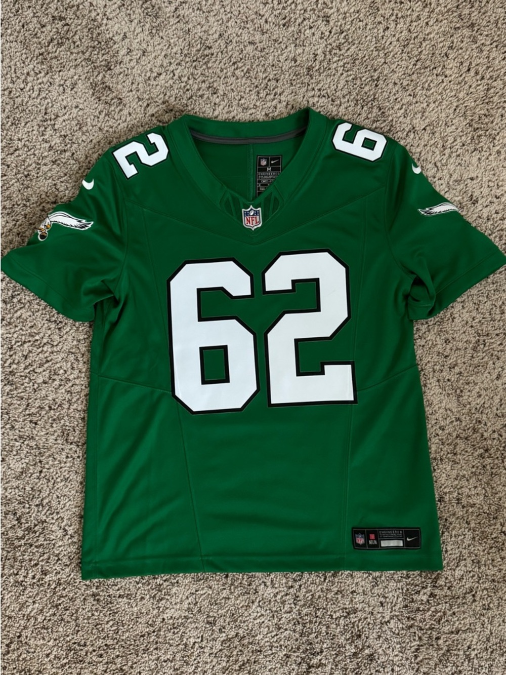 Philadelphia Eagles Jason Kelce Kelly Green NFL Jersey